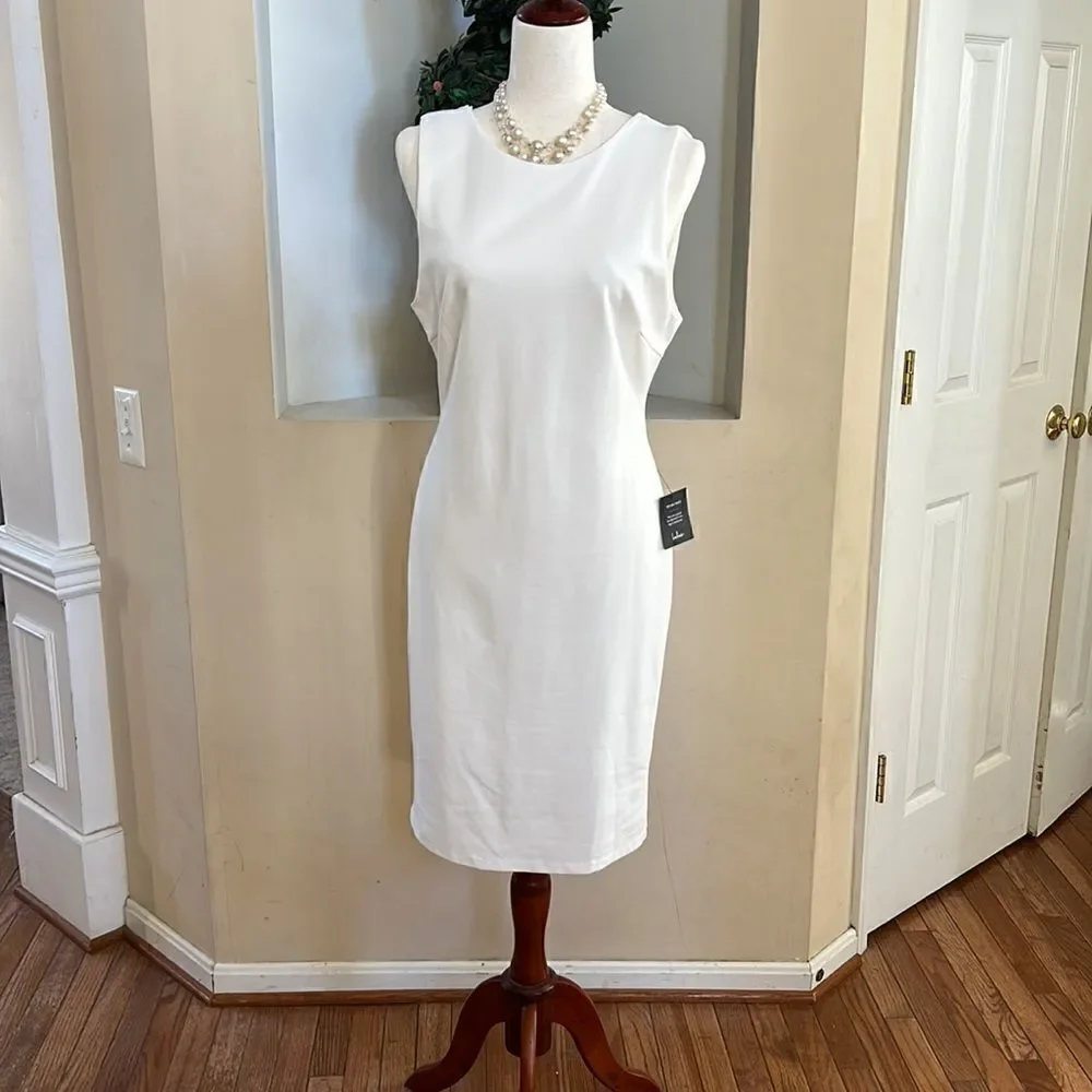 Lulu’s NEW w tags Womens size XL cream off white midi sleeveless dress